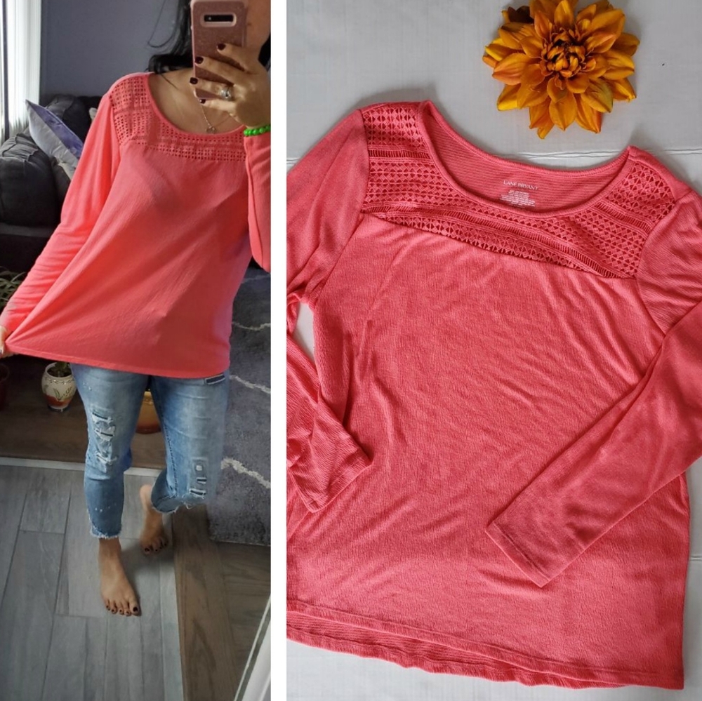 LANE BRYANT CORAL TOP ✅